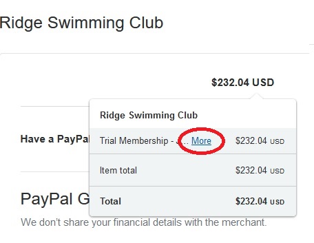 Membership – PayPal Fees | 